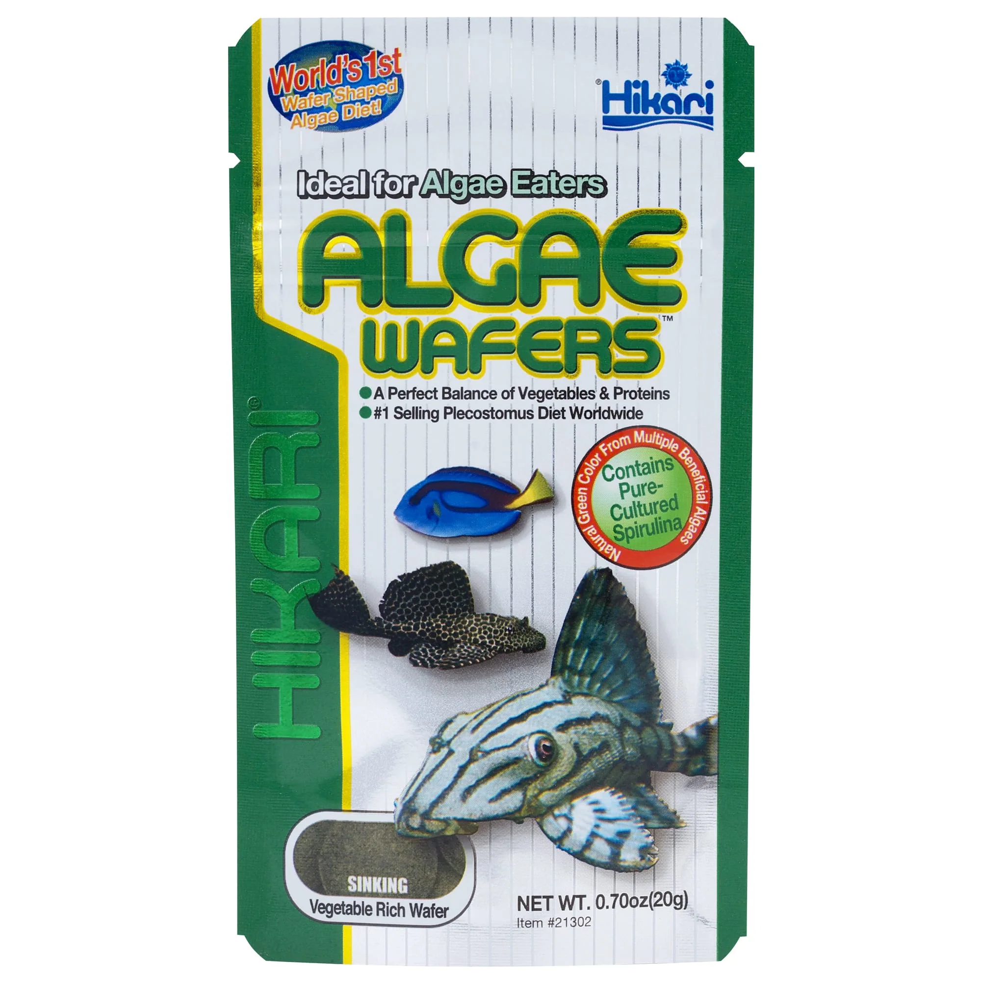 Hikari® Tropical Algae Wafers™ Fish Food 0.7 Oz - Image 1