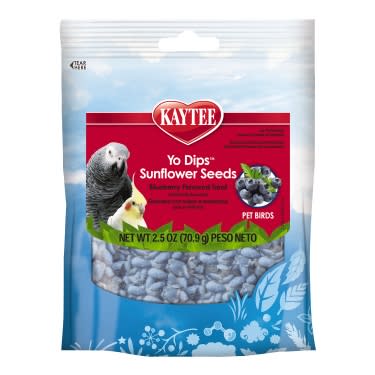 Kaytee Fiesta Blueberry Flavored Yogurt Dipped sunflower seeds Bird Treats  2.5-oz bag - Image 1