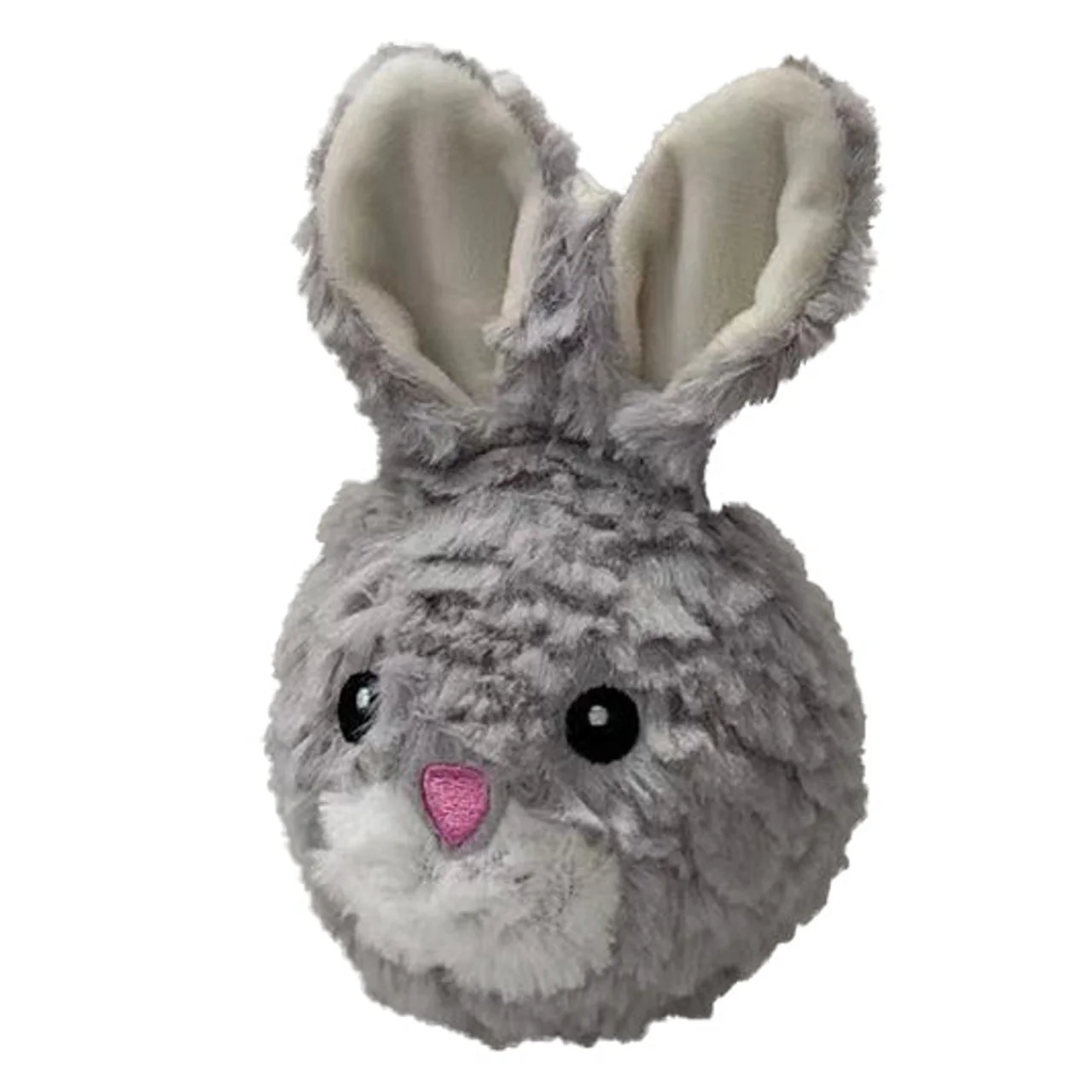PetLou EZ Squeaky Rabbit Ball, 4in - Image 1
