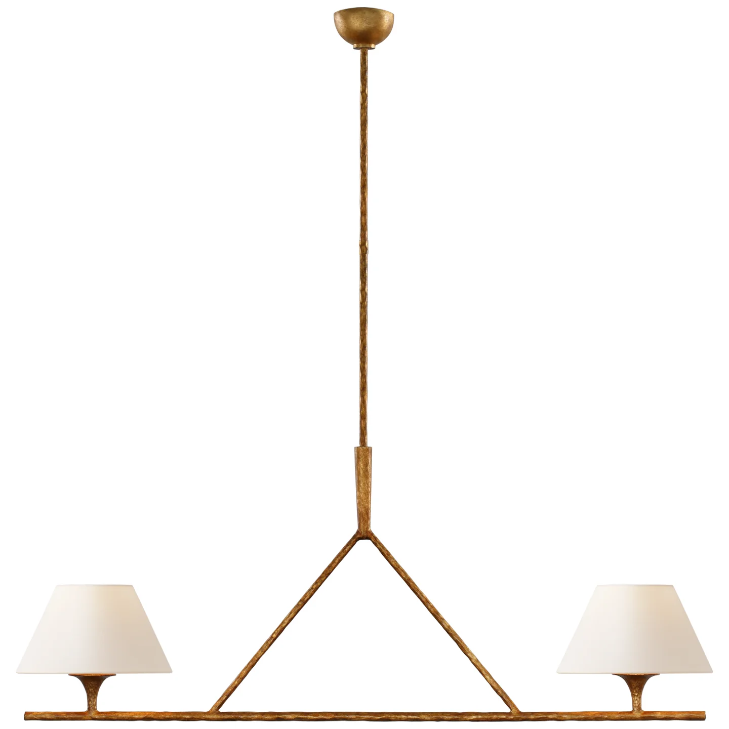 Cesta Two Light Linear Chandelier