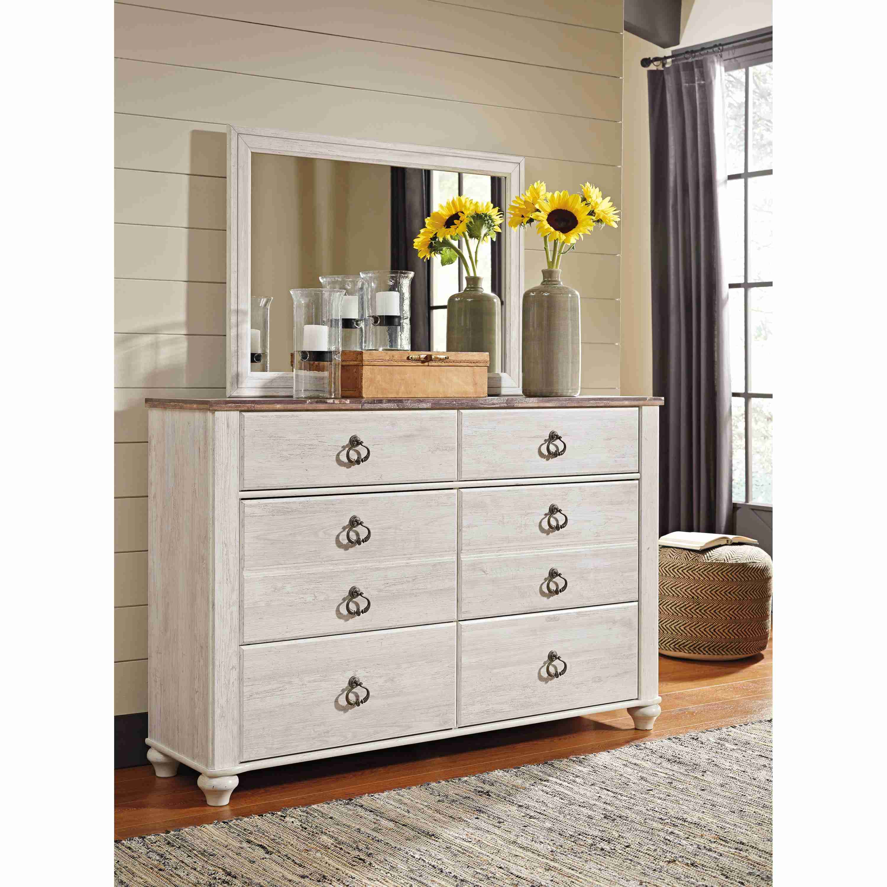 Signature Design by Ashley Willowton B267B9 5 pc Queen Panel Bedroom Set - Image 3