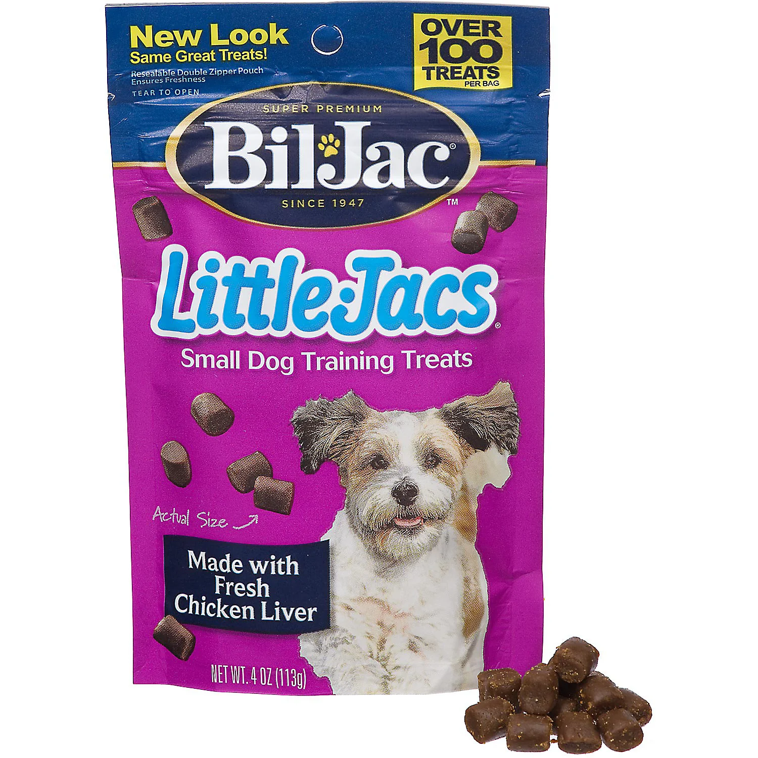 Bil-Jac Little Jacs Small Dog Liver Treats 4oz - Image 1