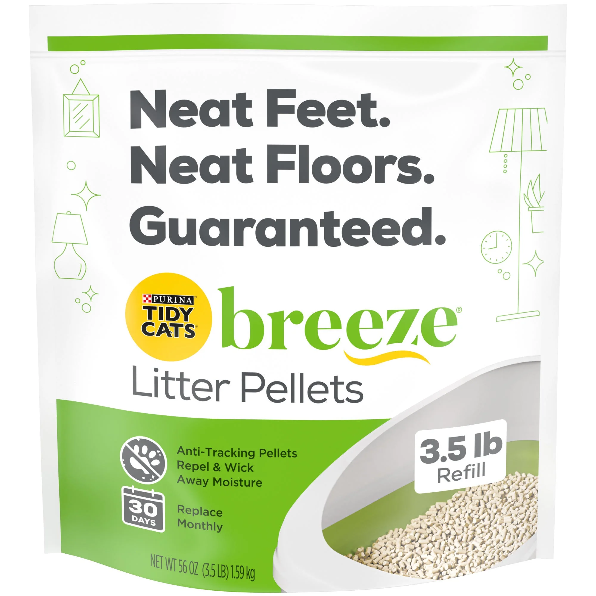 Purina Tidy Cats Breeze Refill Litter Pellets 3.5 lbs. - Image 1