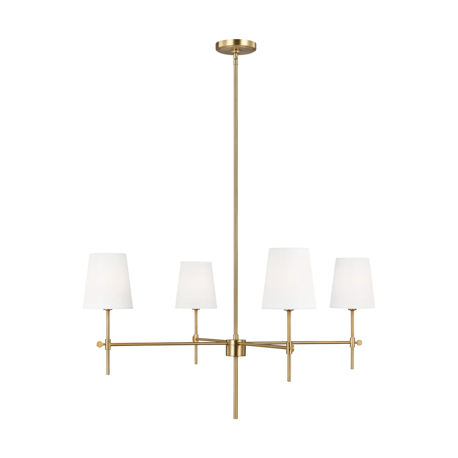 Baker Four Light Chandelier - Image 2