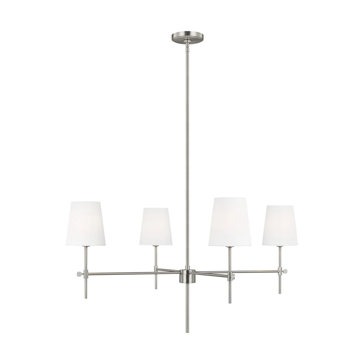 Baker Four Light Chandelier - Image 3