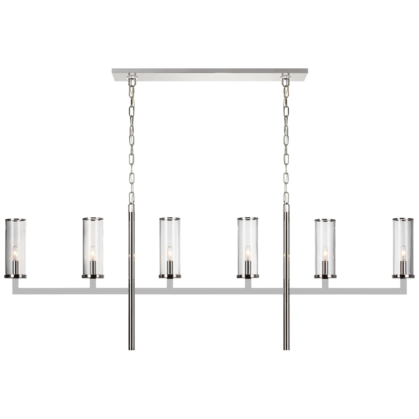 Liaison Six Light Linear Chandelier - Image 1