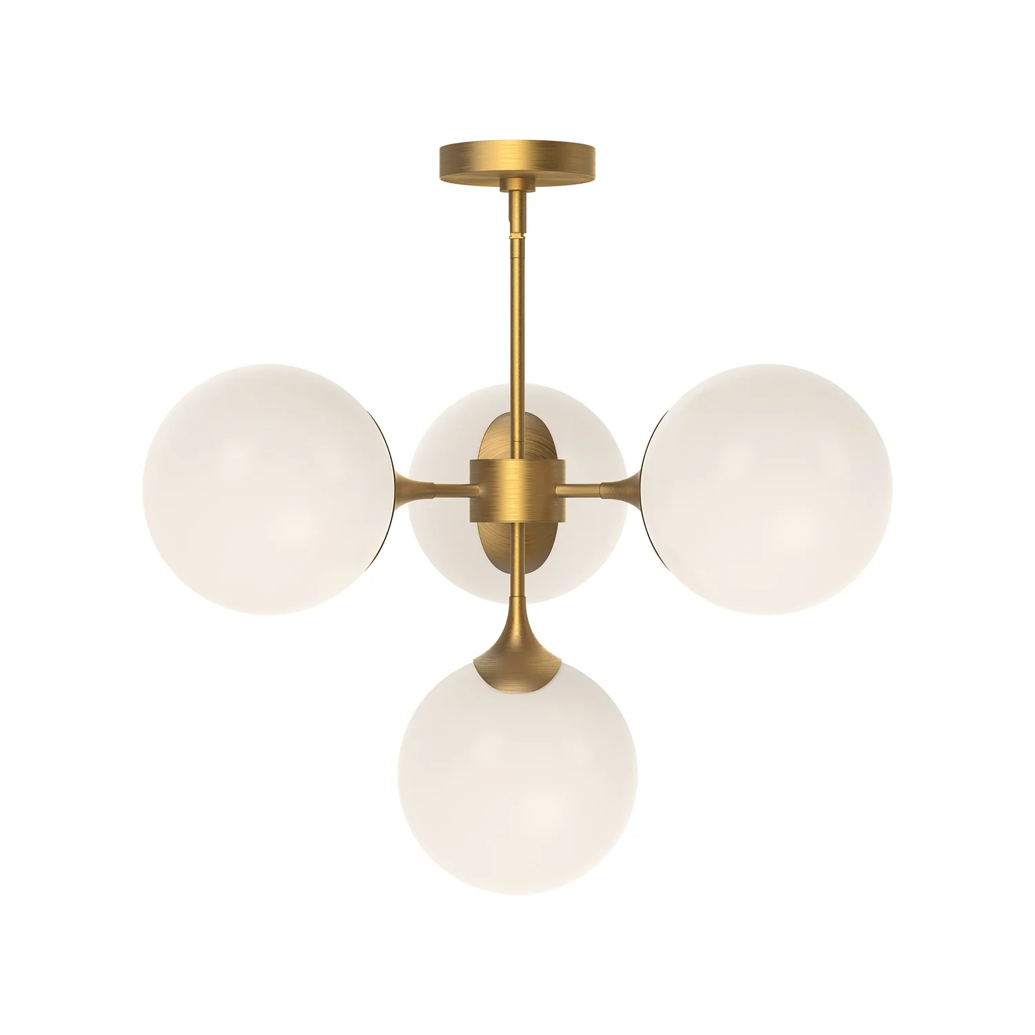 Nouveau Four Light Chandelier - Image 2
