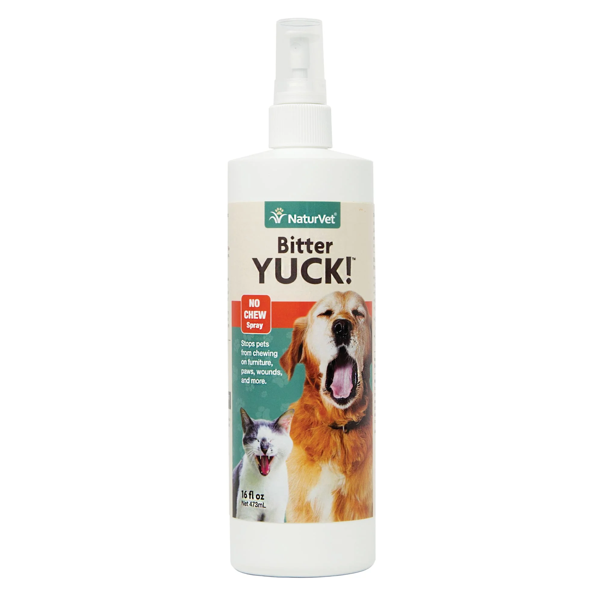 NaturVet Bitter Yuck! No Chew Spray, 16 Ounce Multi-Colored - Image 1