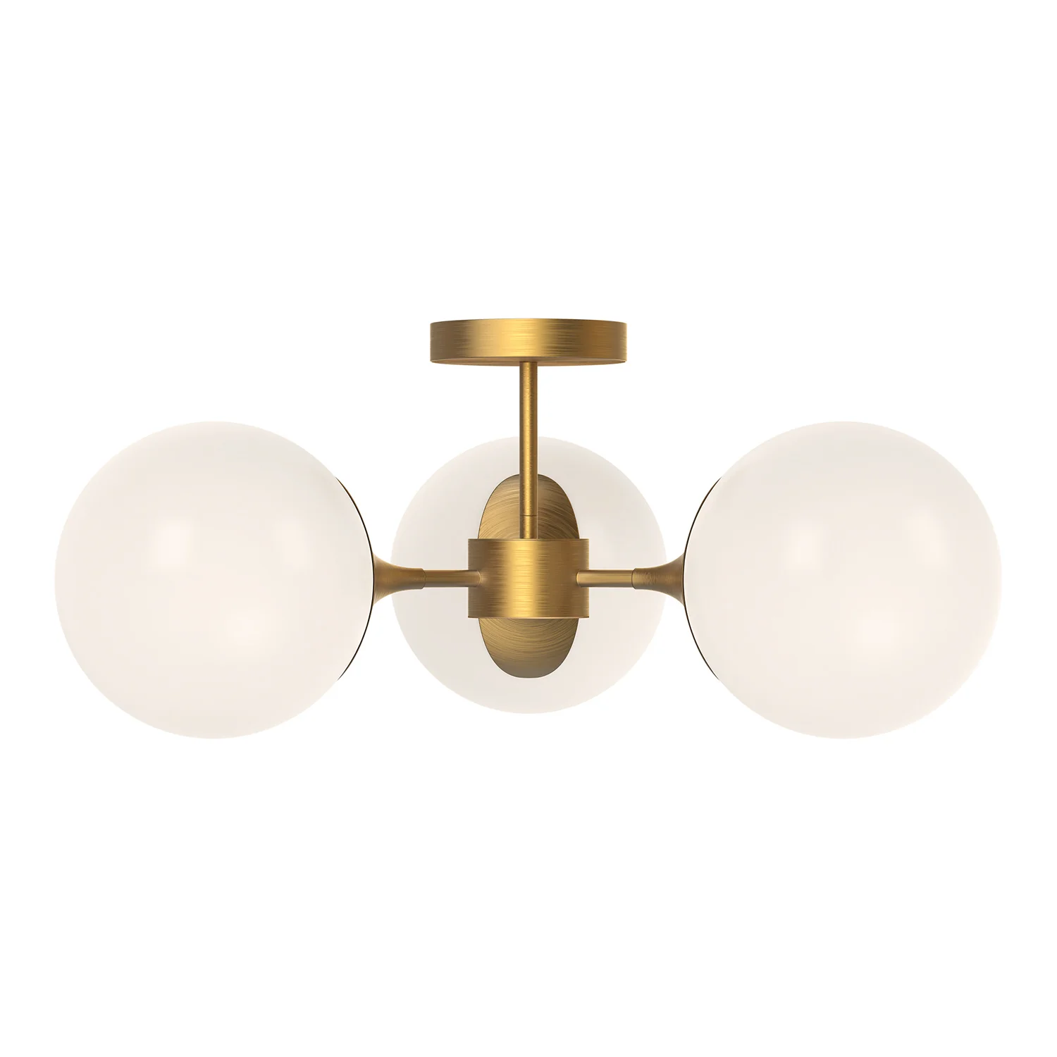 Nouveau Three Light Semi-Flush Mount - Image 2