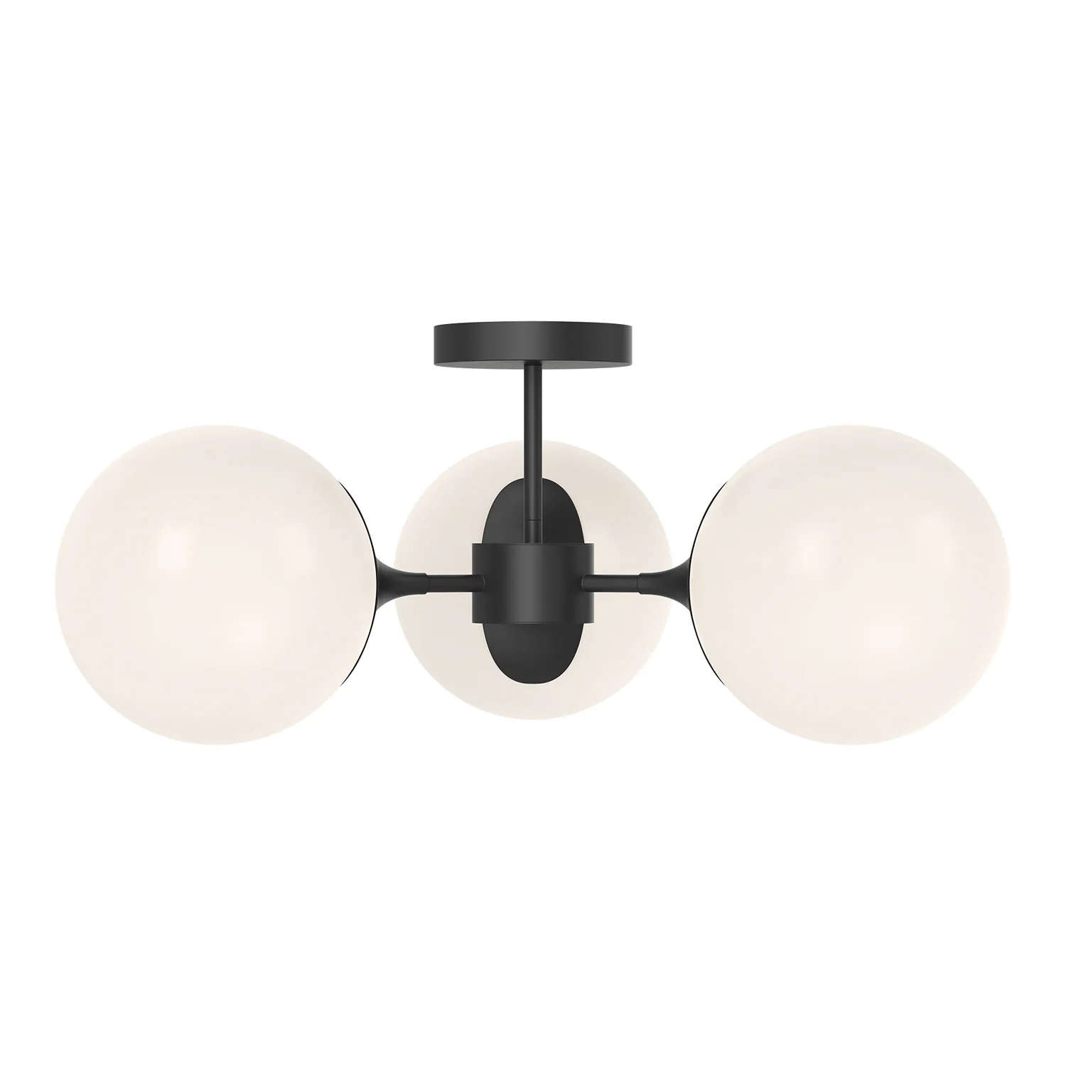 Nouveau Three Light Semi-Flush Mount