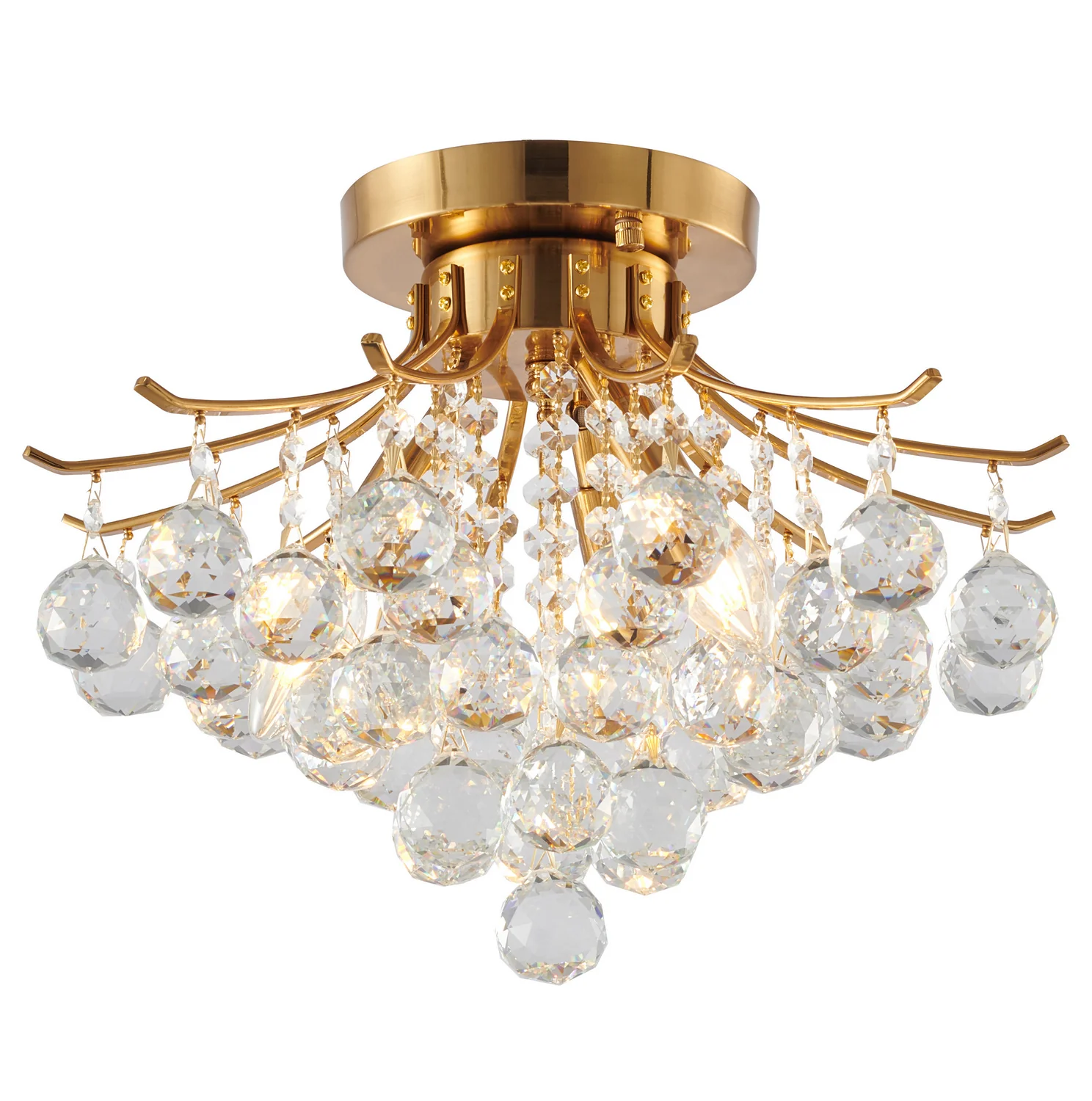 Freeland Three Light Semi Flush Mount - Image 1