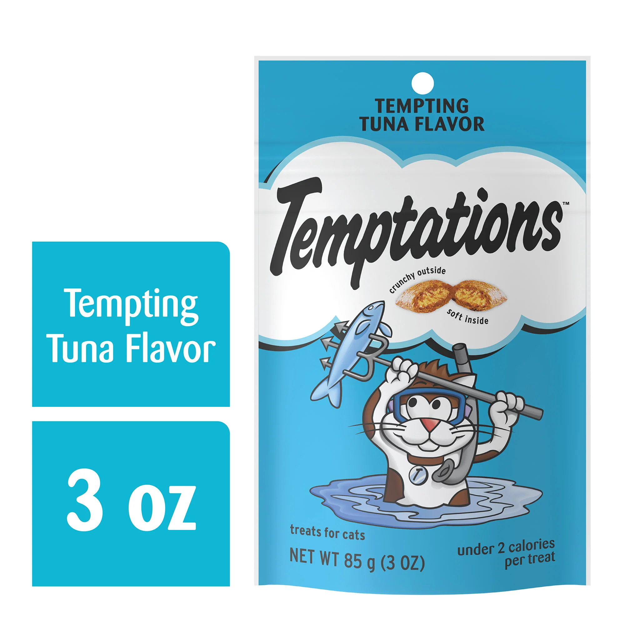 Temptations Tuna Flavor Classic  Crunchy & Soft Treat for Cat  3 oz. - Image 1