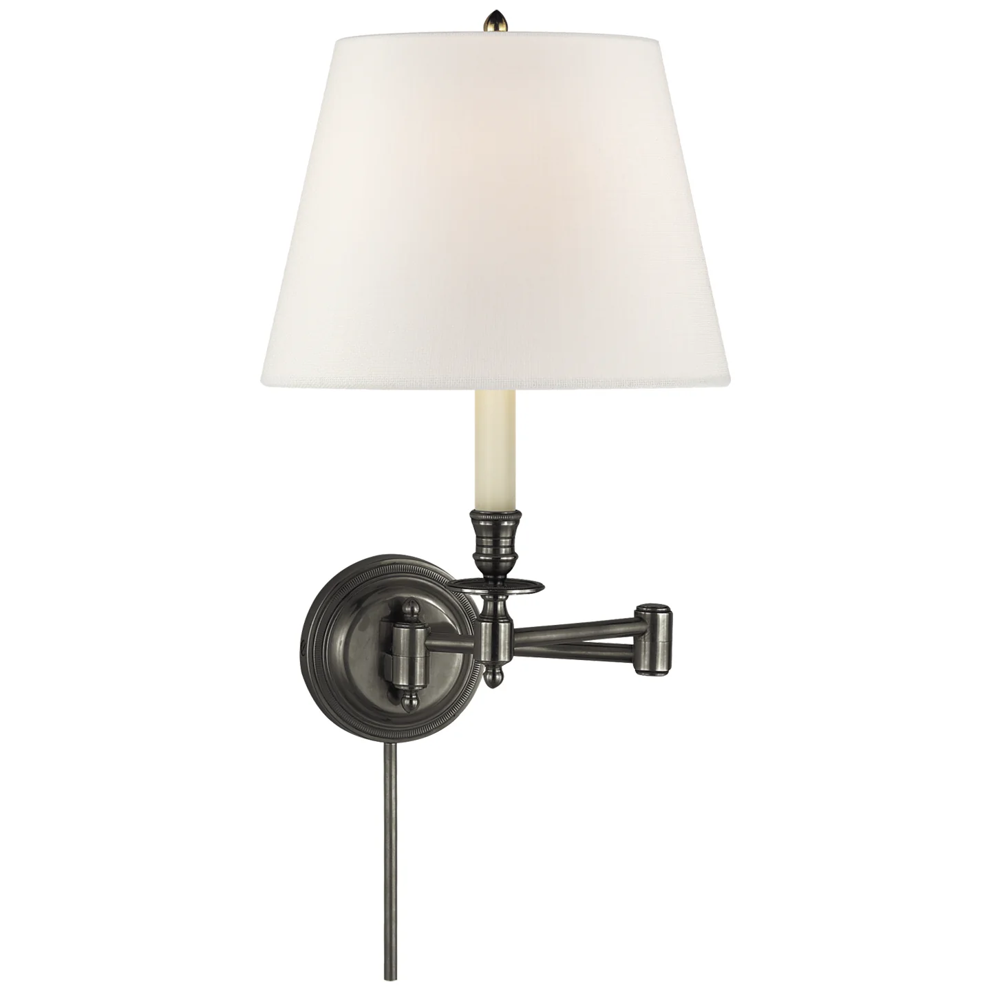 Candle Stick One Light Swing Arm Wall Sconce - Image 2