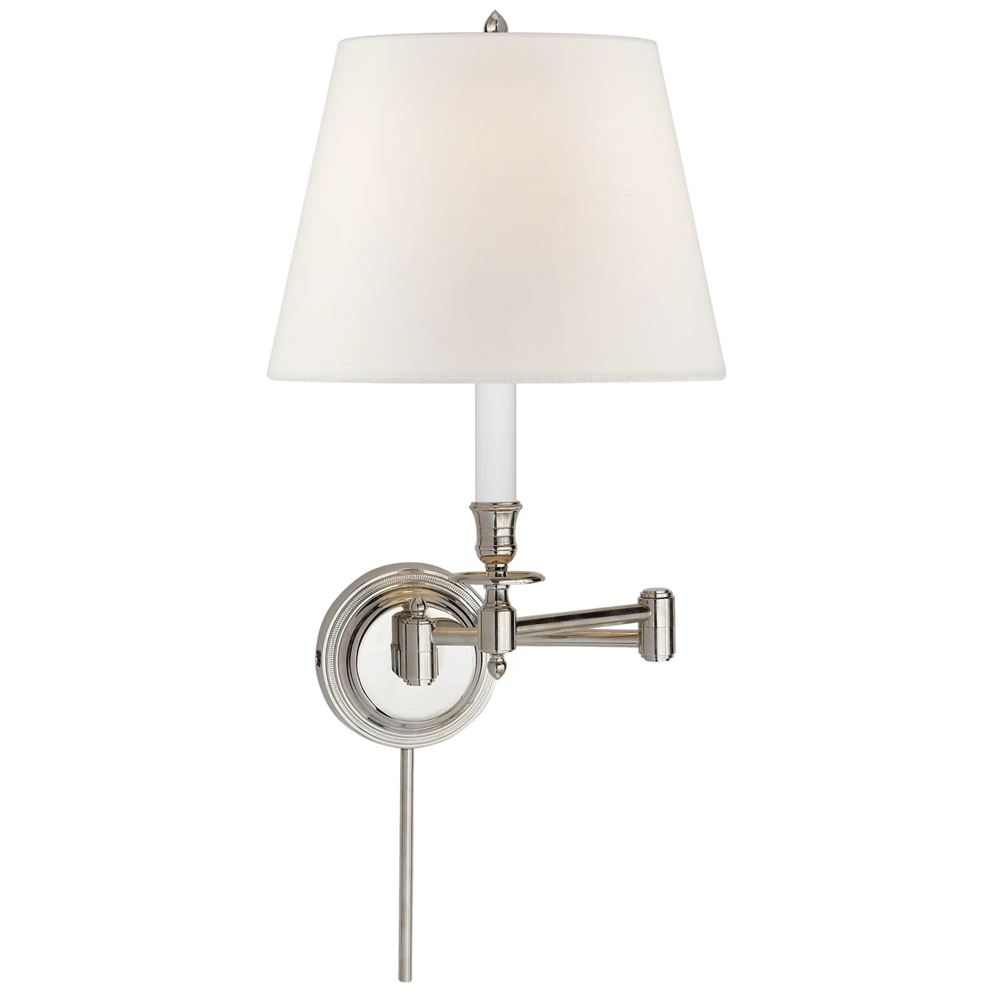 Candle Stick One Light Swing Arm Wall Sconce - Image 3