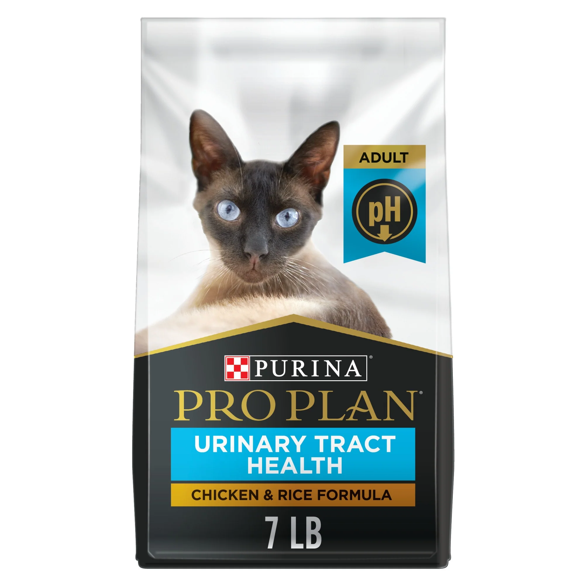 Purina Pro Plan Urinary Tract Cat Food  Chicken and Rice Formula  7 lb. Bag - Image 1