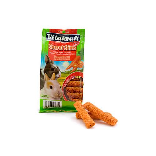 Vitakraft Carrot Slims Rabbit Treat  1.76 oz. - Image 1
