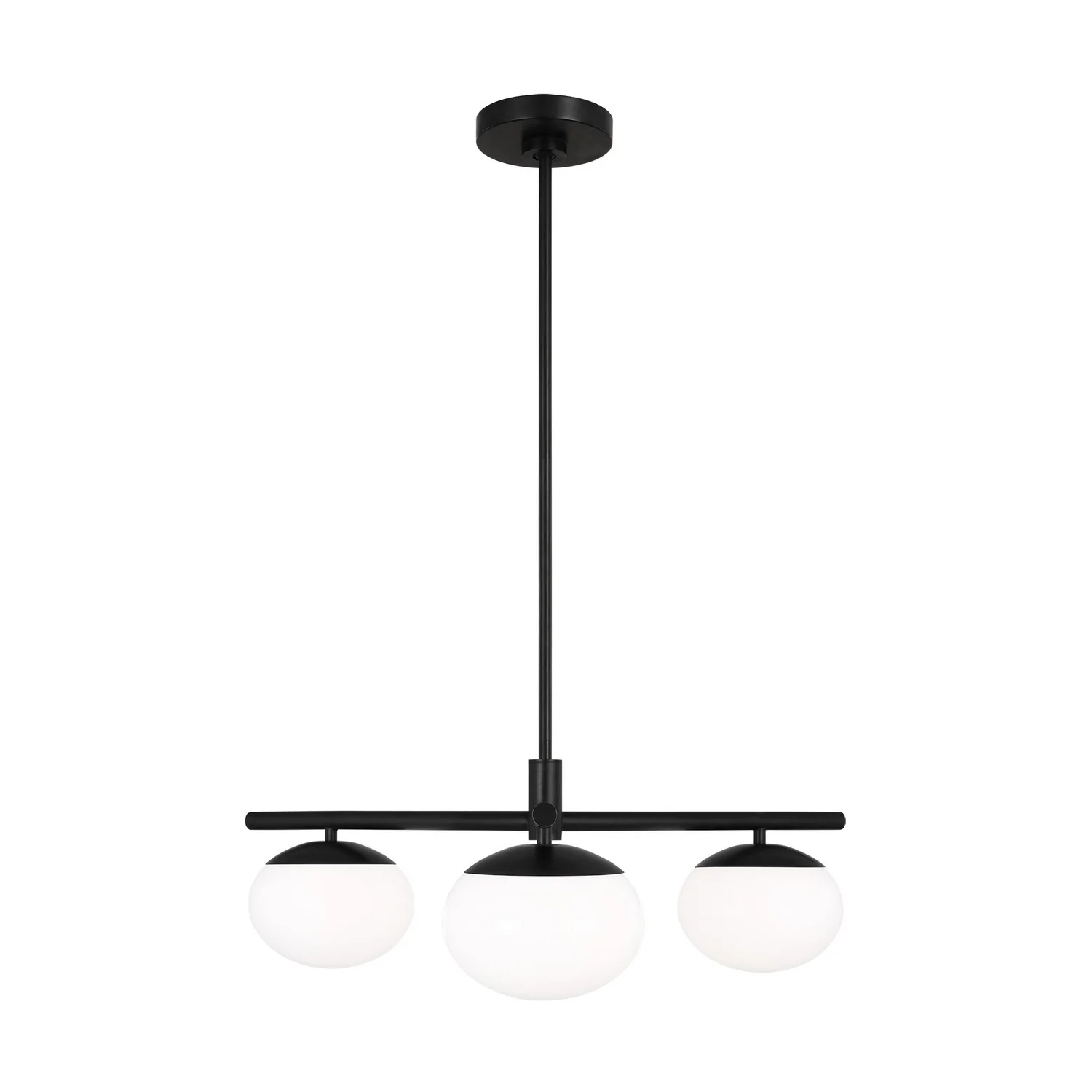 Lune Three Light Semi Flush Mount - Image 1