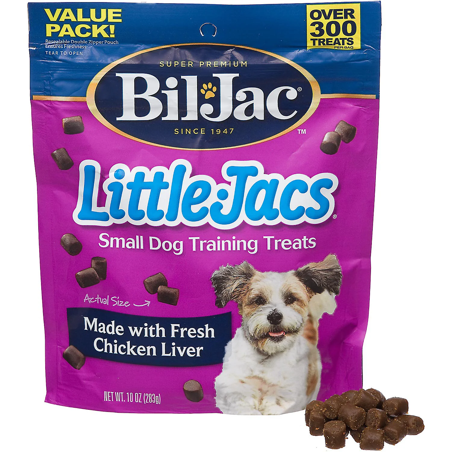 Bil-Jac Little Jacs Small Dog Liver Treats 10oz - Image 1