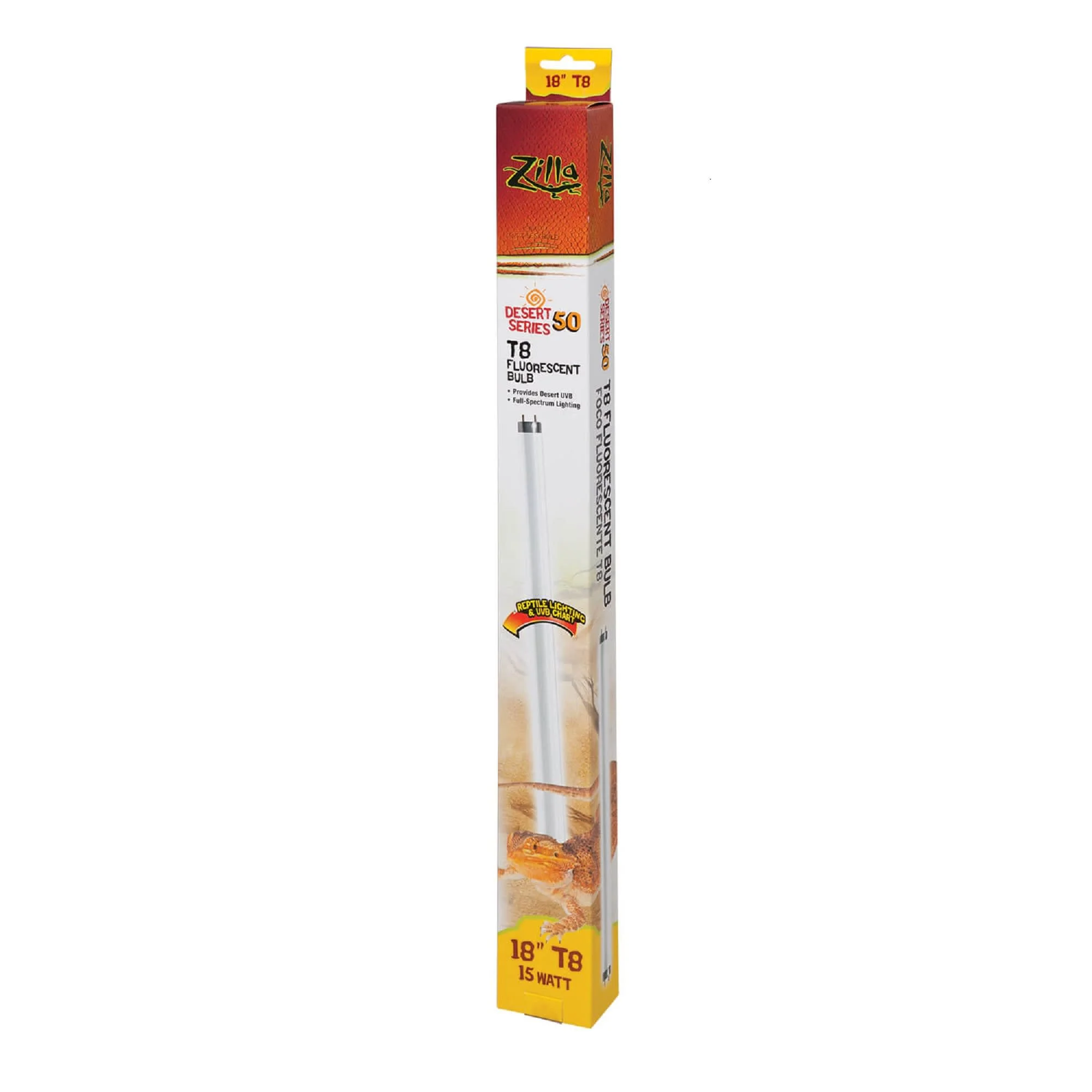 Zilla T8 Fluorescent Bulbs Desert Series 50  15 Watts - Image 1