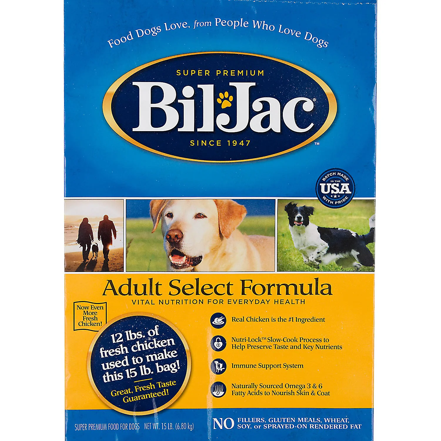 Bil Jac Select Formula Chicken Adult Dry Dog Food 15lb - Image 1