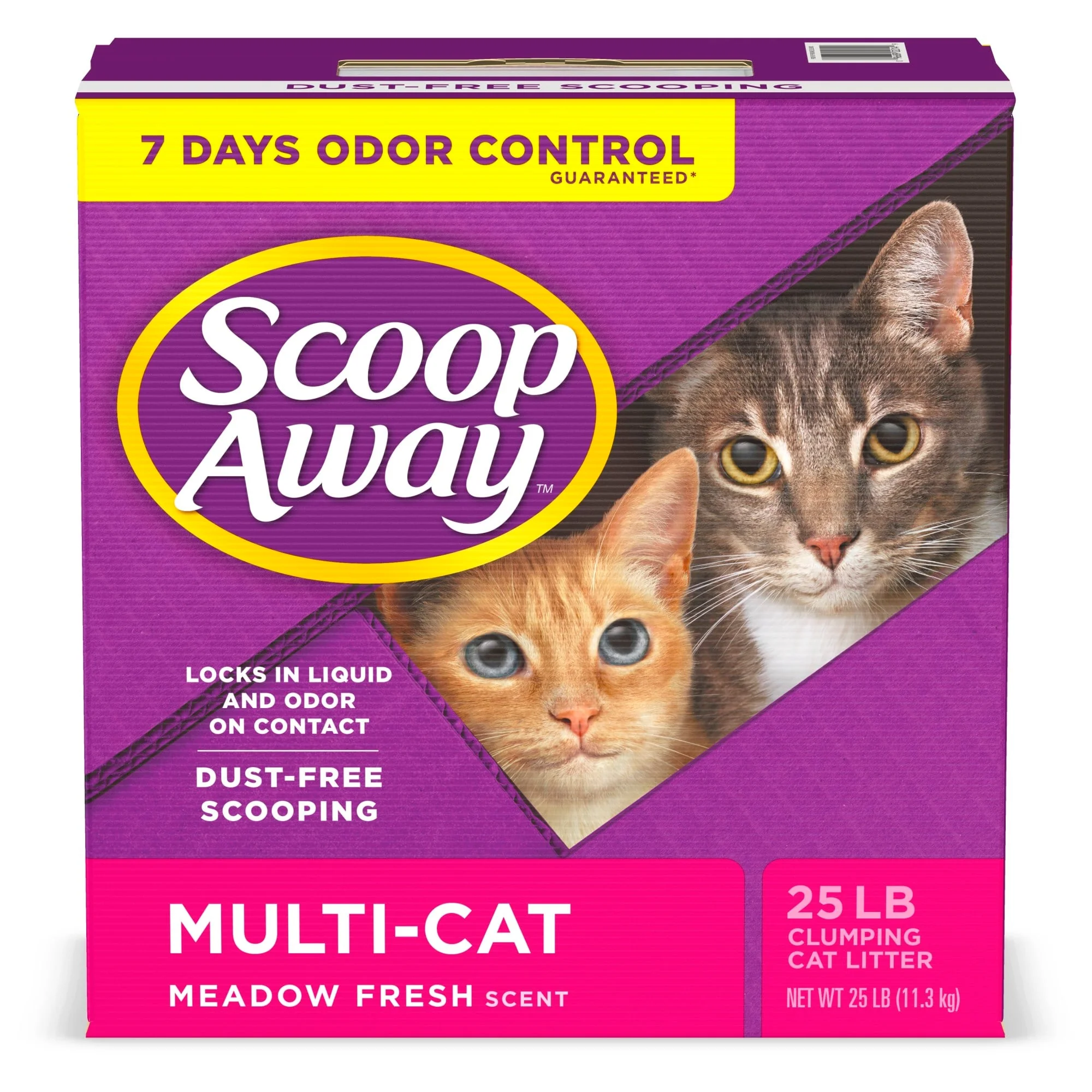 Scoop Away Multi-Cat Clumping Cat Litter  Scented  25lbs - Image 1