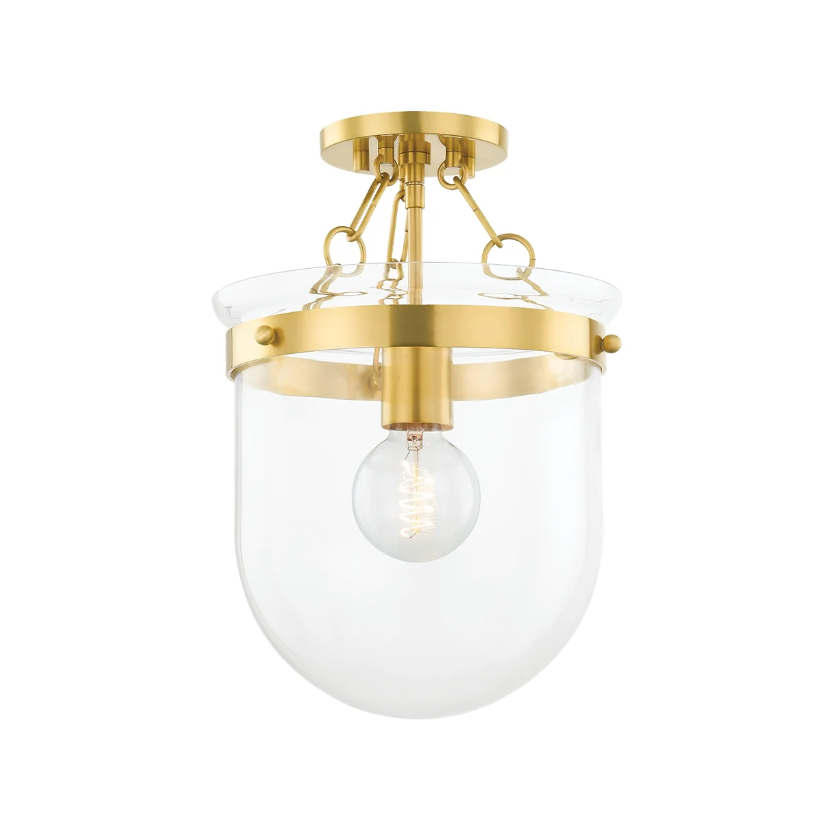 Dunbar One Light Semi Flush Mount - Image 1