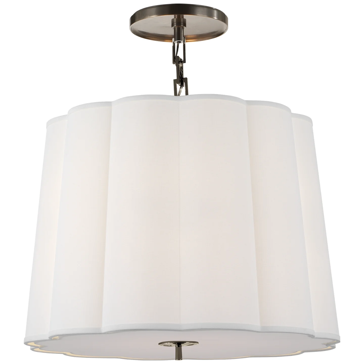 Simple Scallop Five Light Hanging Lantern - Image 1
