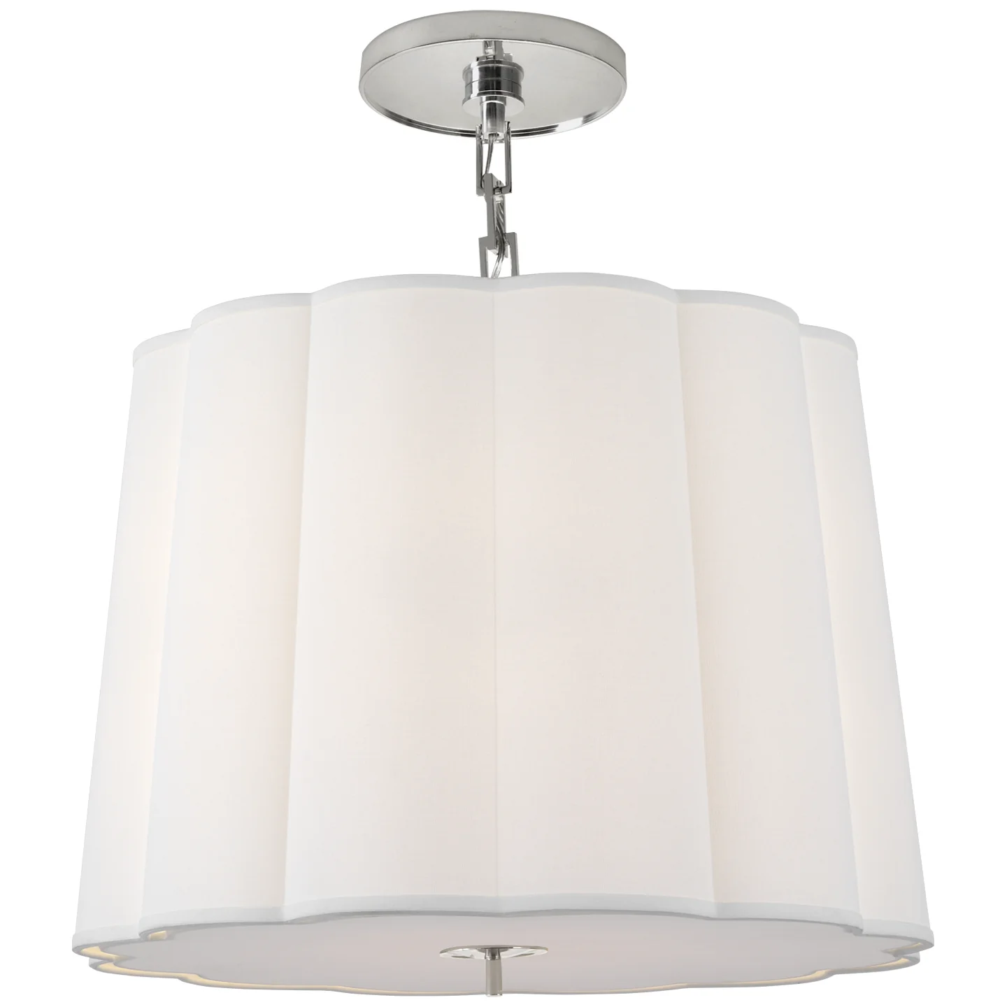 Simple Scallop Five Light Hanging Lantern - Image 3