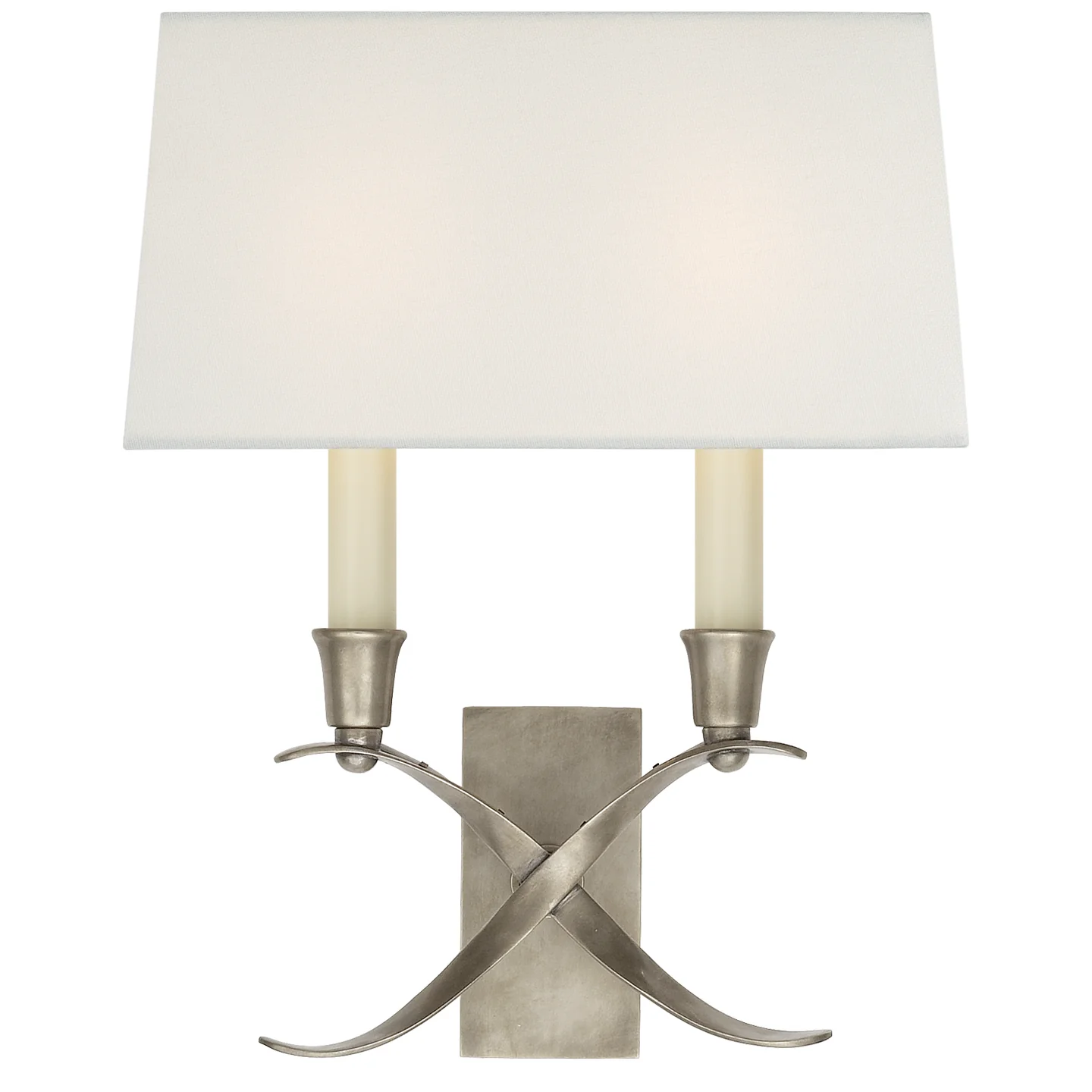 Cross Bouillotte Two Light Wall Sconce - Image 1
