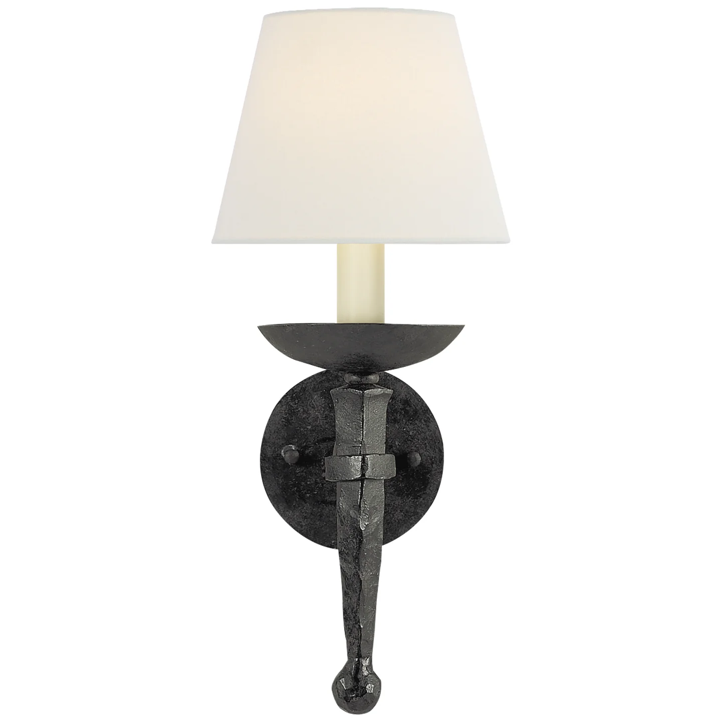 Iron Torch One Light Wall Sconce - Image 1