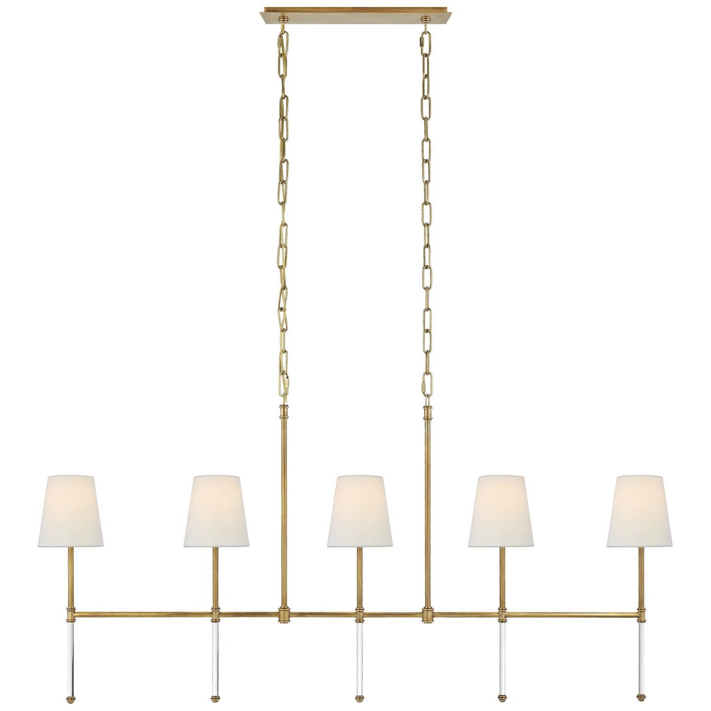 Camille Five Light Linear Chandelier - Image 2