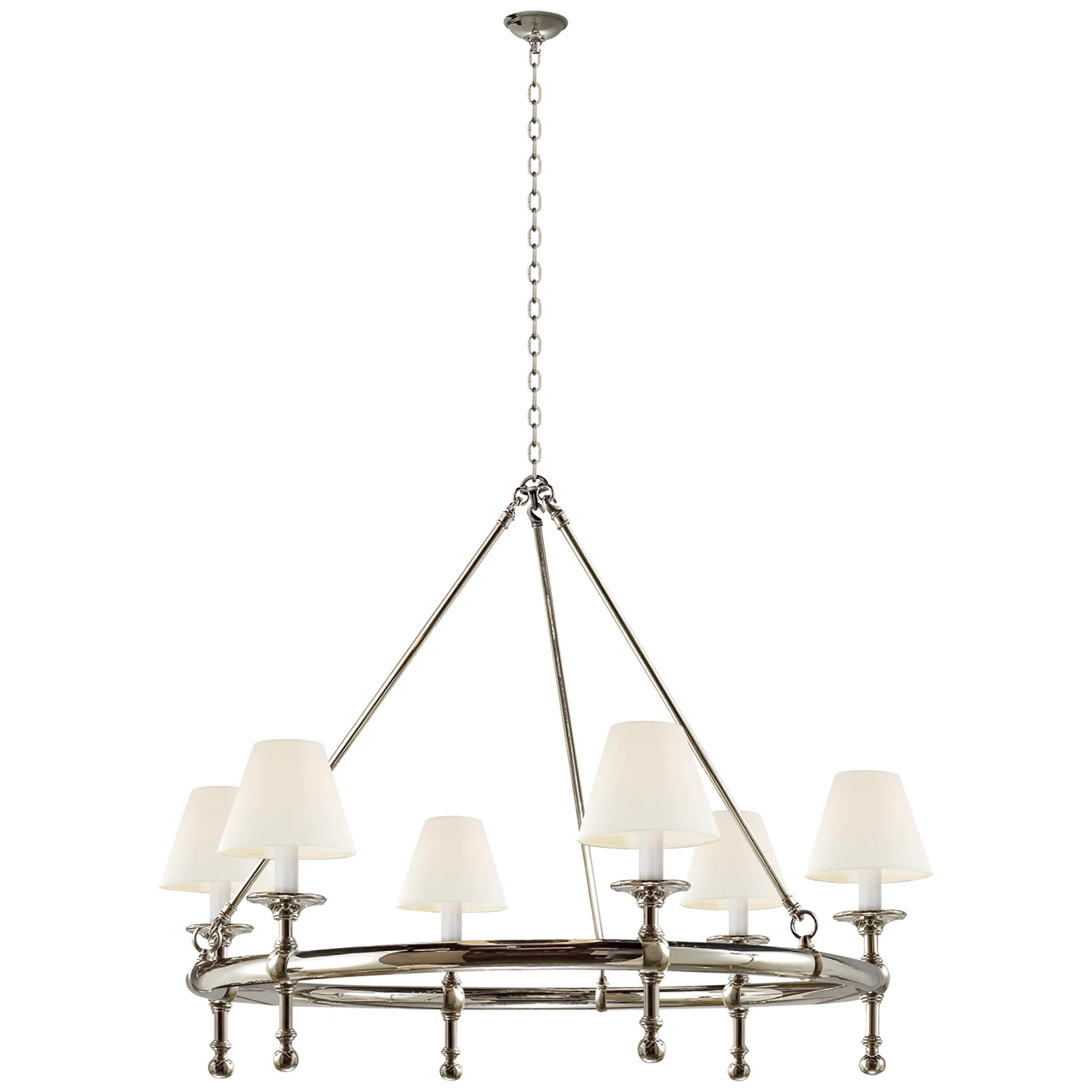 Classic Six Light Chandelier - Image 3