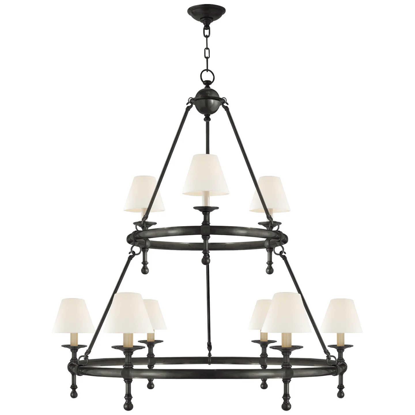Classic Nine Light Chandelier - Image 2
