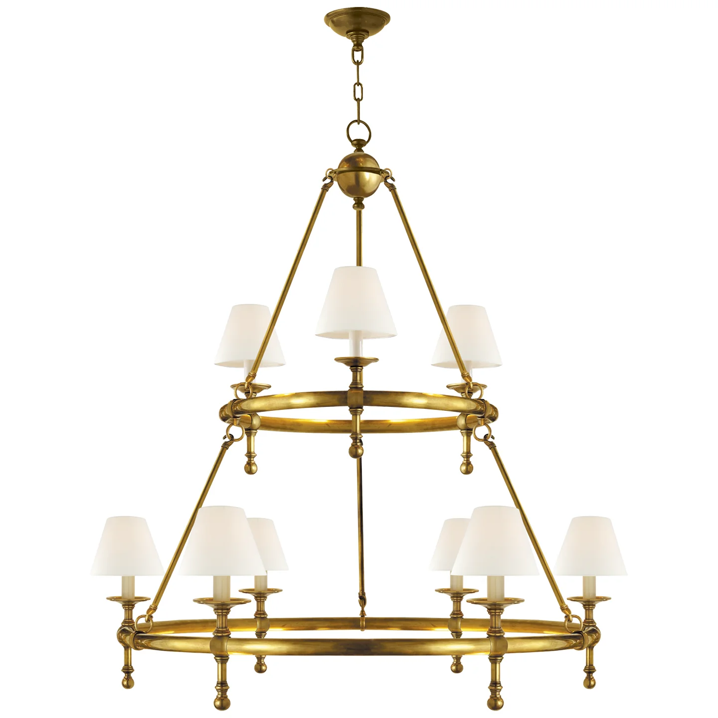 Classic Nine Light Chandelier - Image 1