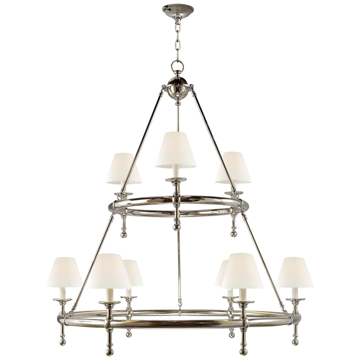 Classic Nine Light Chandelier - Image 3
