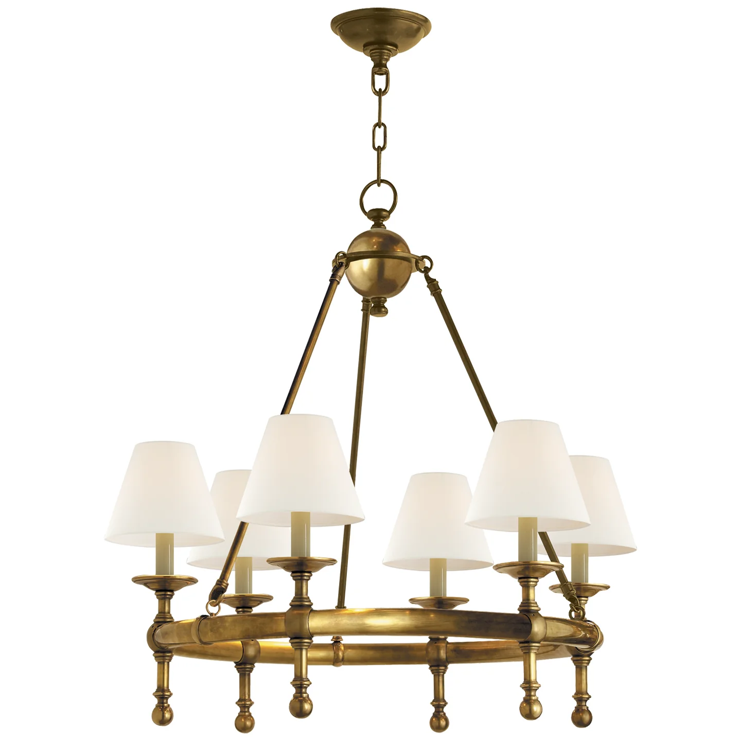 Classic Six Light Chandelier - Image 2