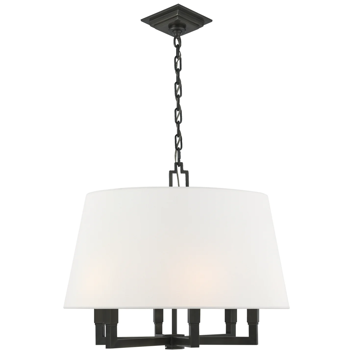 Square Tube Six Light Hanging Lantern - Image 3