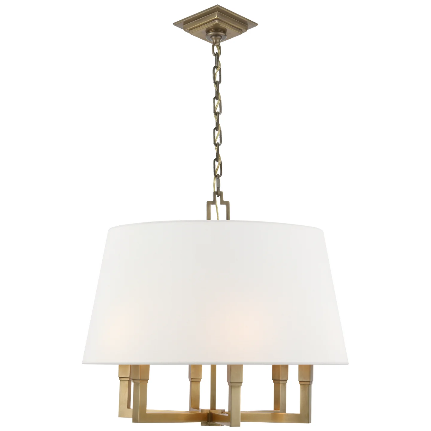 Square Tube Six Light Hanging Lantern - Image 1