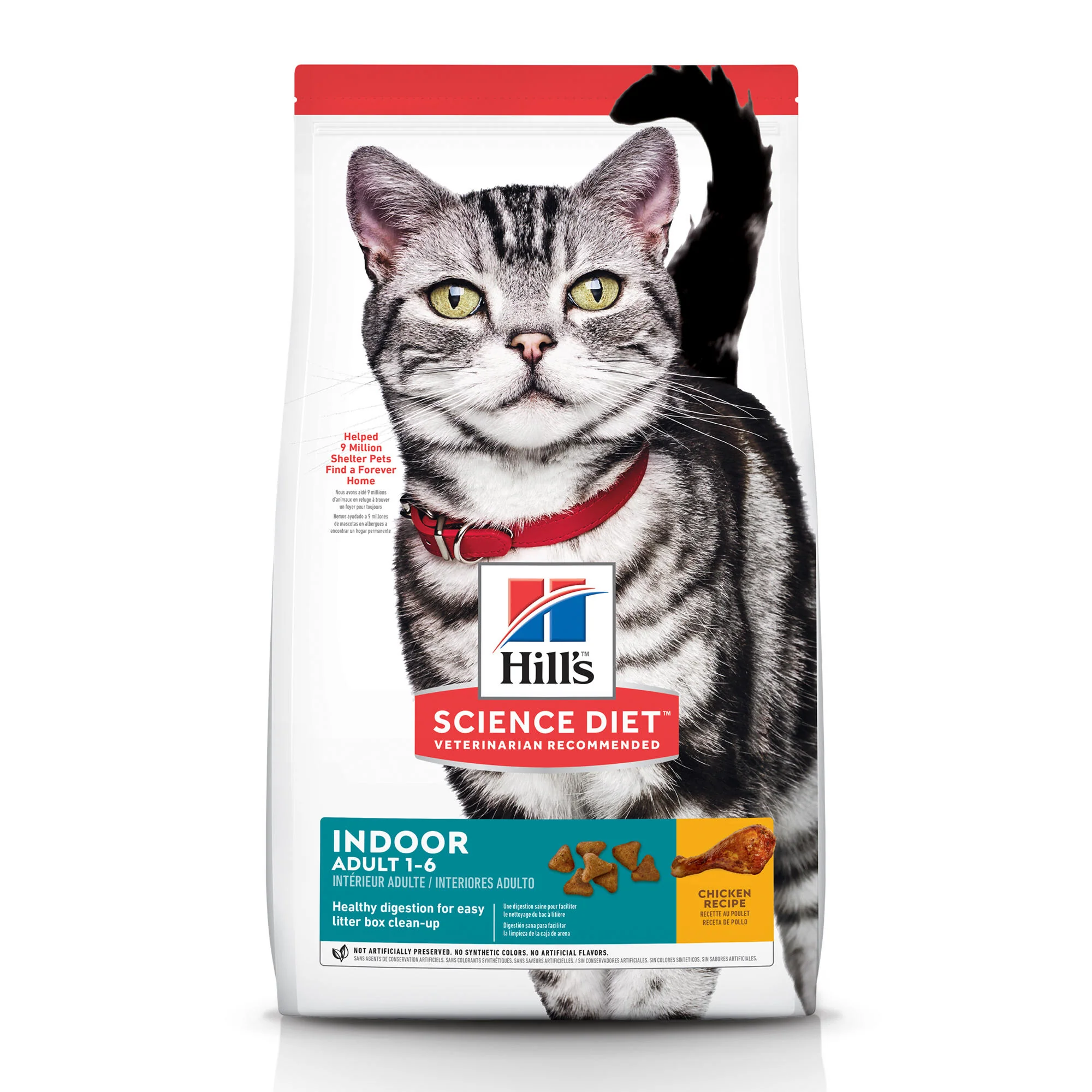 Hill s Science Diet Adult Indoor Chicken Recipe Dry Cat Food  15.5 lb bag - Image 1