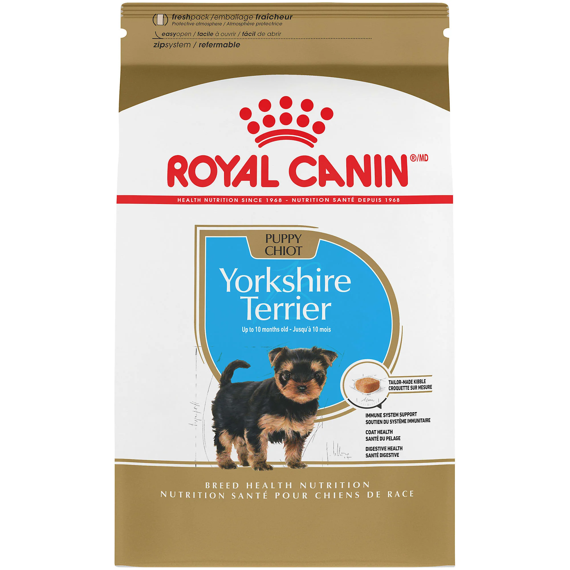 Royal Canin Breed Health Nutrition Yorkshire Terrier Puppy Dry Dog Food, 2.5 lb (B003L72D86) - Image 1