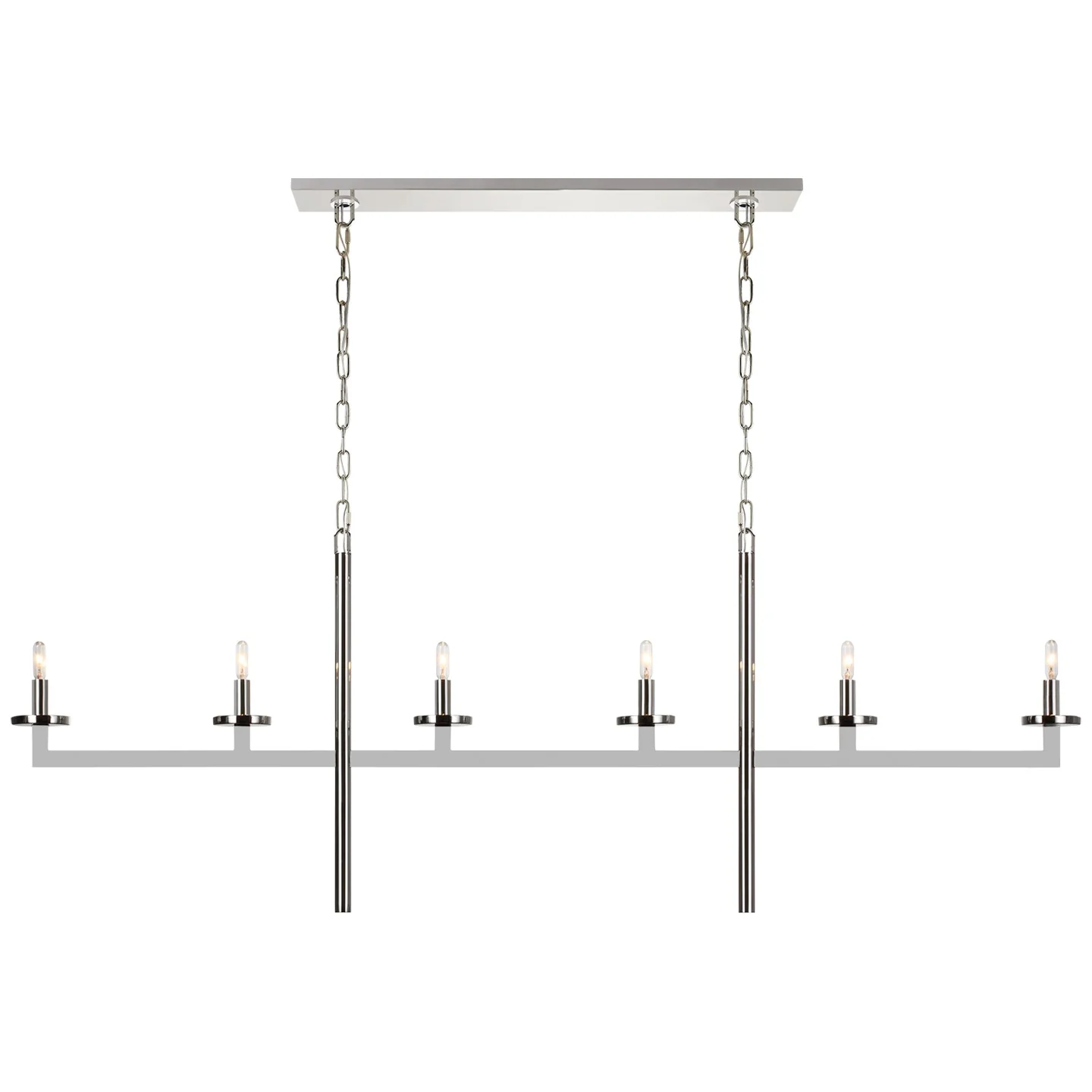 Liaison Six Light Linear Chandelier - Image 2