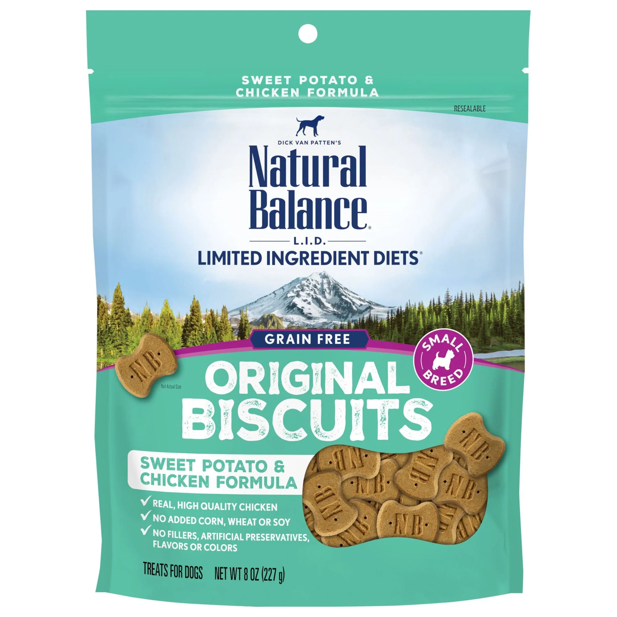 Natural Balance L.I.T. Limited Ingredient Treats Sweet Potato & Chicken Formula Small Breed Dry Dog Treats  8-Ounce - Image 1