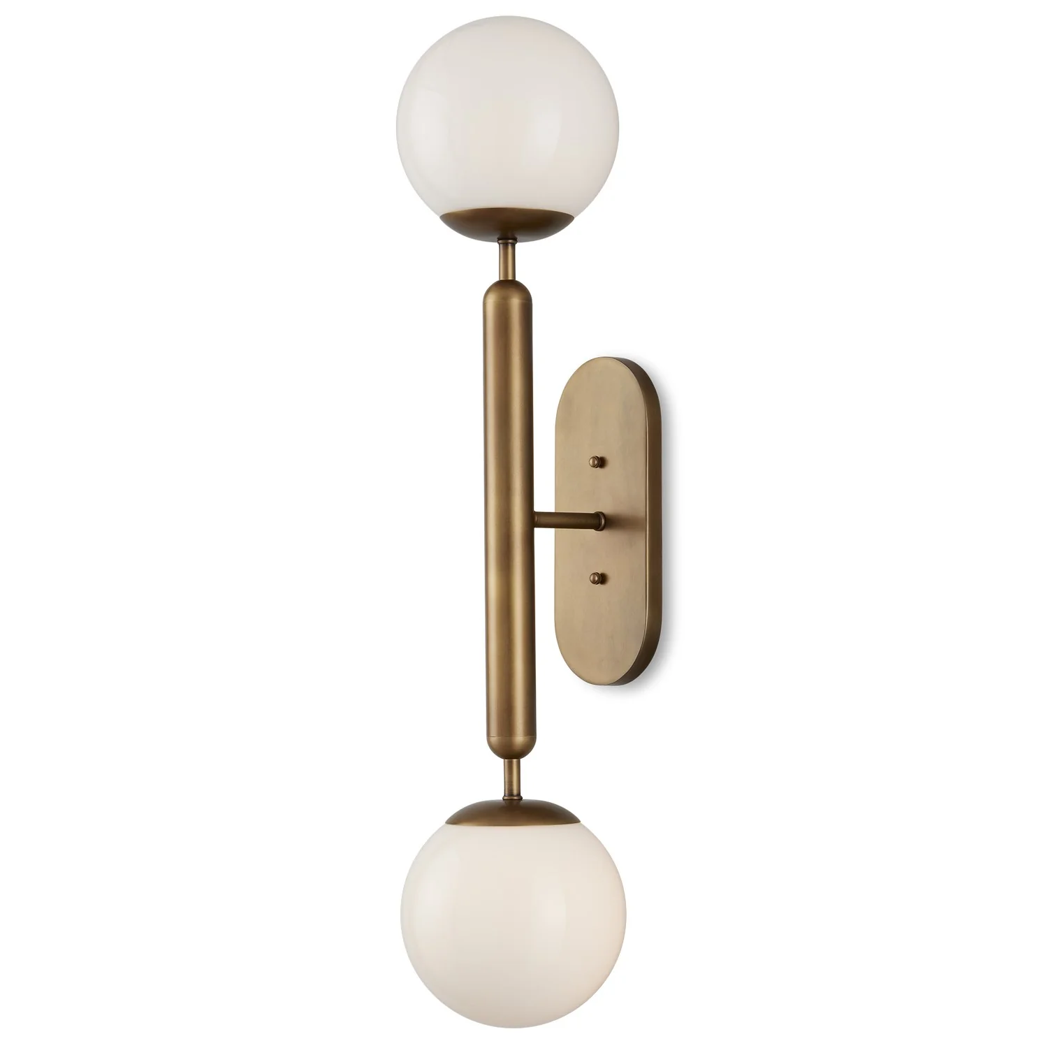Serenity Double-Light Brass Sconce - Image 1