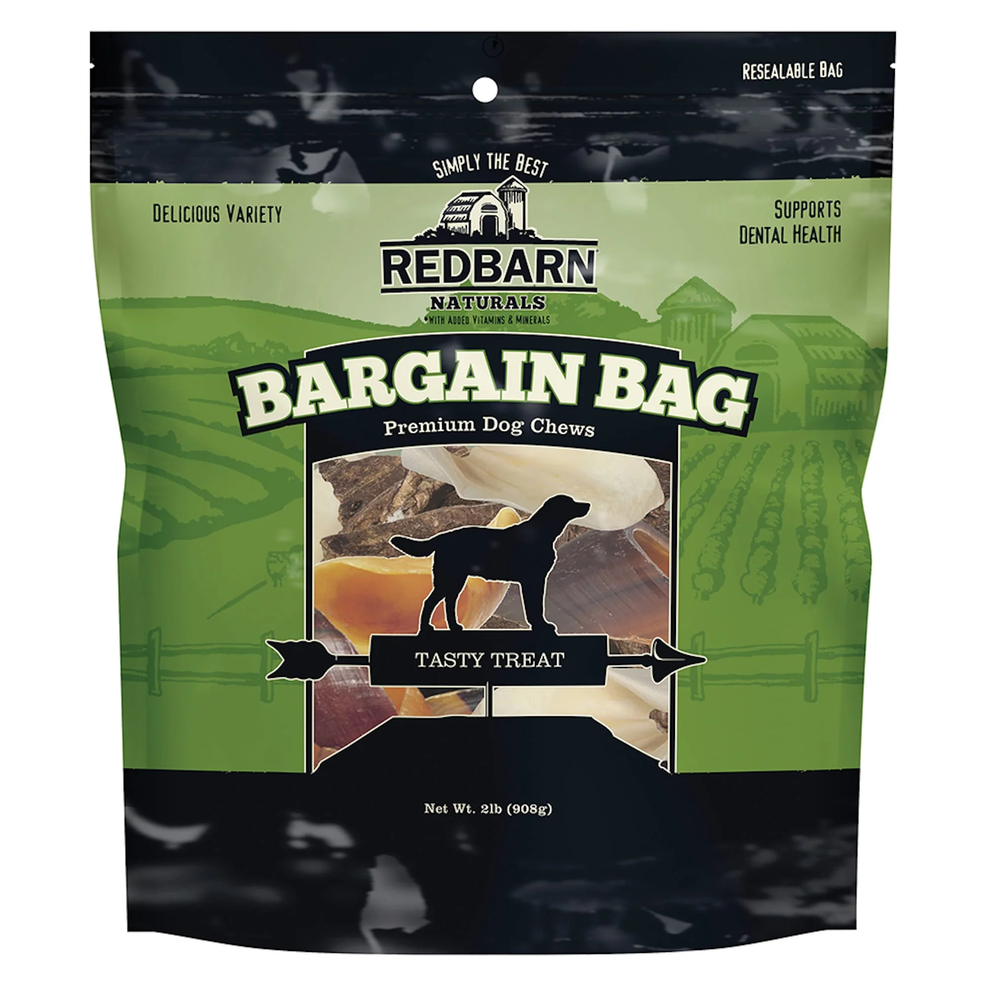 Redbarn Naturals Bargain Bag Chews Dog Treat  2 Lb - Image 1
