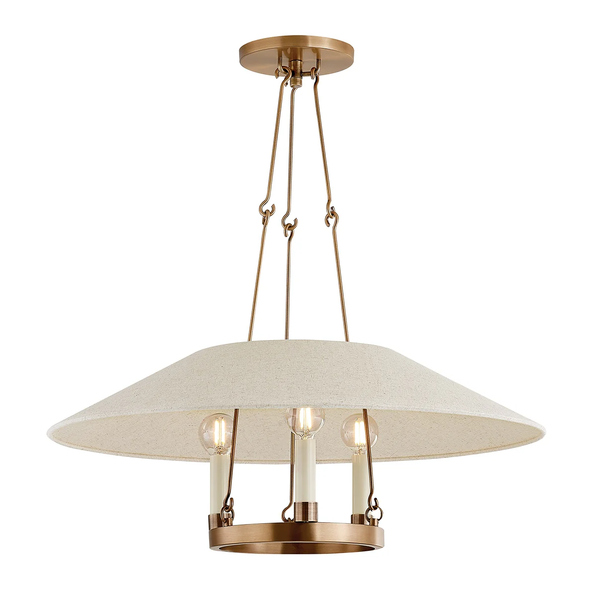 Archive Three Light Chandelier - Image 2