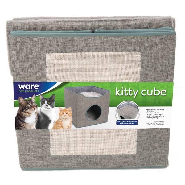 Ware Manufacturing Kitty Cube - Grey - Image 1