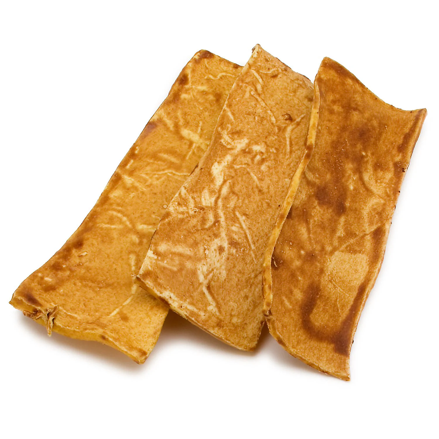 The Rawhide Express Beefhide Chew Chips Peanut Butter Flavored 1 Pound Bag - Image 1