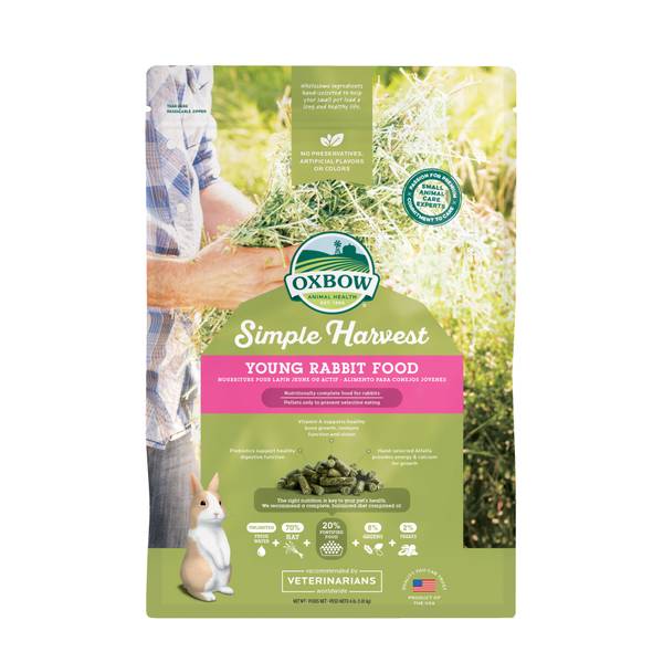 Oxbow 4 lb Simple Harvest Young Rabbit Food - Image 1