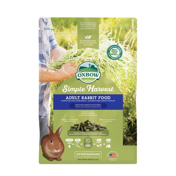 Oxbow 4 lb Simple Harvest Adult Rabbit Food - Image 1