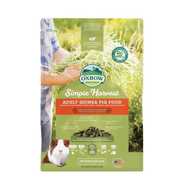 Oxbow 4 lb Simple Harvest Adult Guinea Pig Food - Image 1